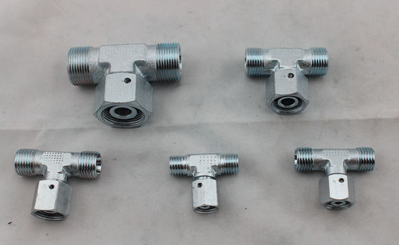 Тип штуцеры укуса метрической резьбы тройника ветви переходника трубы для жидкости под высоким давлением с гайкой l серией шарнирного соединения