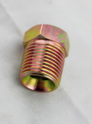 Цинк покрыл желтые гидравлические переходники потока NPT, гидравлические соединения и аксессуары